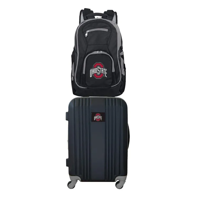 Silk & Salt NCAA Ohio State University Buckeyes 2-Piece Luggaand Backpack Set^ Luggage Sets
