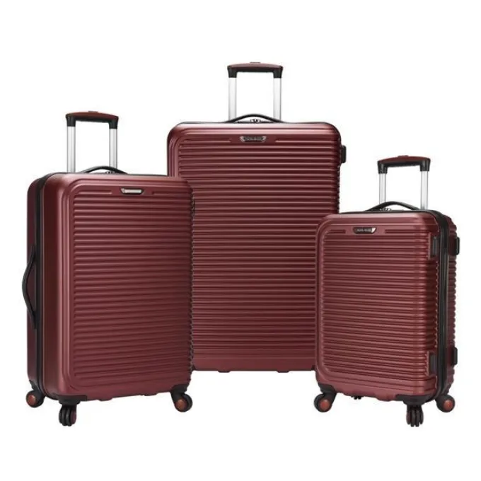 Silk & Salt Travel Select TS09094R Savannah 3 Piece Hardside Spinner LuggaSetampRed^ Luggage Sets
