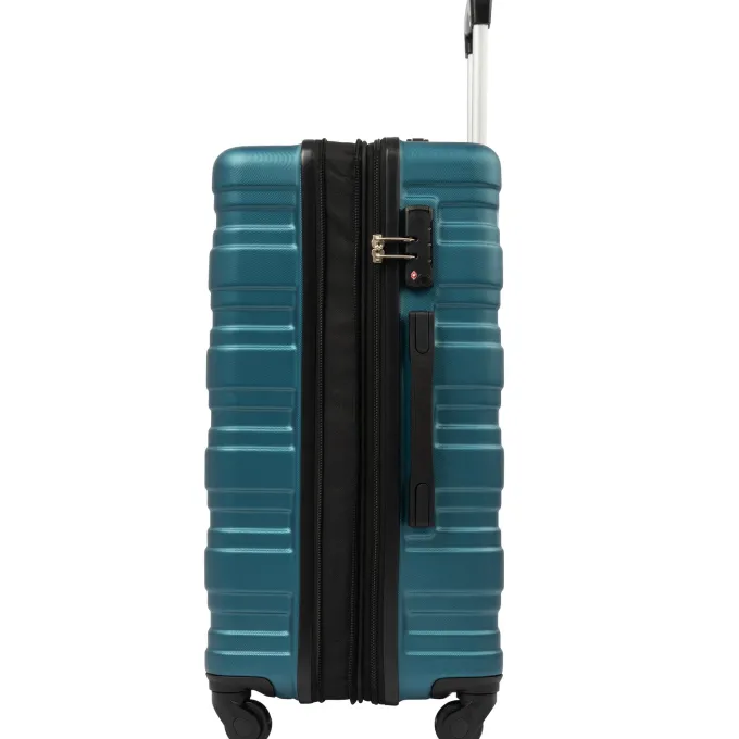 Silk & Salt uhomepro 3 In 1 Suitcases with Wheels Upgrade 20 24 28 Carry On Luggage Maneuverable LuggaSets Travel Suitcase Christmas Gifts for Business Trip Holiday Travel Cruise Black^ Luggage Sets