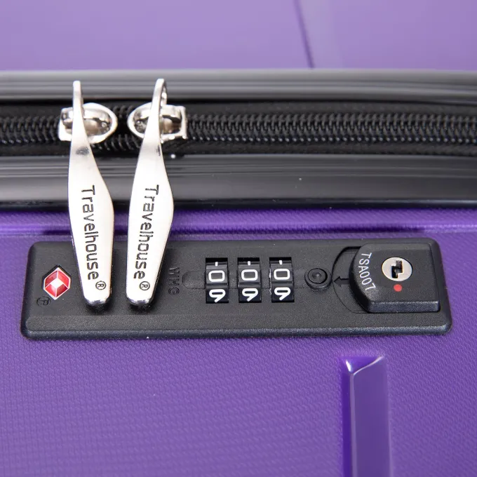 Silk & Salt Hardshell Lightweight Suitcase Sets Carry on Suitcase Sets for Women PP Material Hardside Carry on LuggaSet with TSA Lock Portable Trolley Case Sets with 4 Silent Wheels S9355^ Luggage Sets