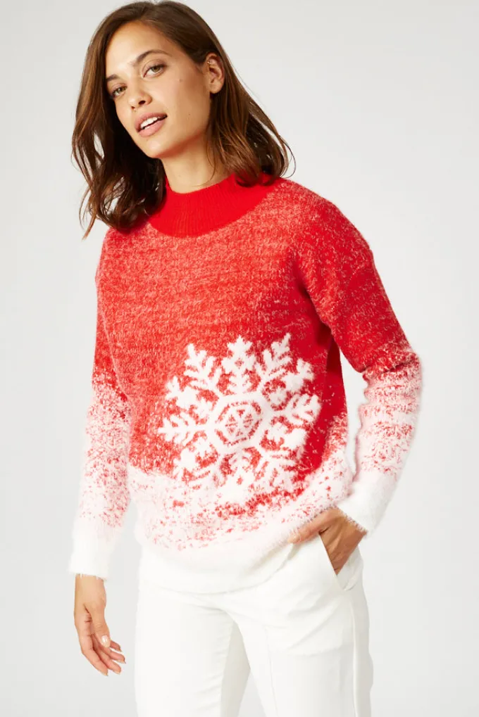 Silk & Salt love like this sweater - red^ Knitwear