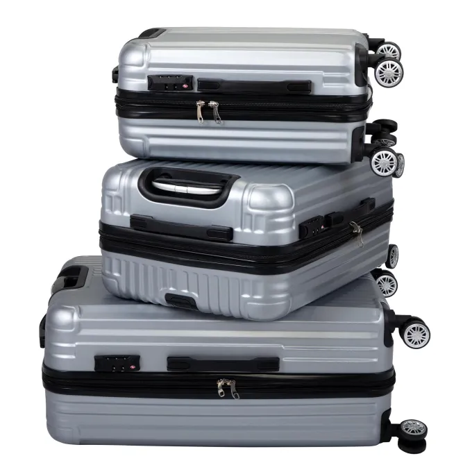 Silk & Salt Hommoo Expandable Hardside LuggaSet with TSA Lock 3-Piece Set (20 /24 /28)^ Checked Luggage