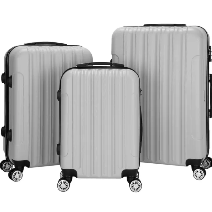 Silk & Salt Zimtown 20/24/28 3 Pcs LuggaHardside Set ABS Trolley^ Luggage Sets