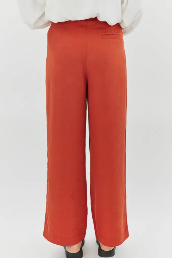 Silk & Salt roxanne tailored trousers - rust^ Pants