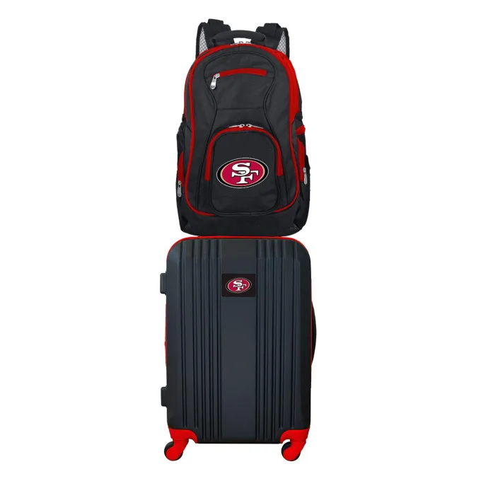 Silk & Salt NFL San Francisco 49ers 2-Piece Luggaand Backpack Set^ Luggage Sets