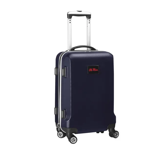 Silk & Salt Ole Miss Rebels 20 8-Wheel Hardcase Spinner Carry-On - Navy^ Carry On Luggage
