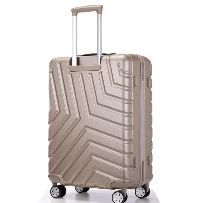 Silk & Salt SEGMART LuggaSets of 3 Lightweight Hardside Spinner Suitcase with LuggaCover and Drawstring Bag 4-Wheel Spinner LuggaSet: 20/ 24''/ 28 Carry-On Checked Suitcase for Trip S9344^ Luggage Sets