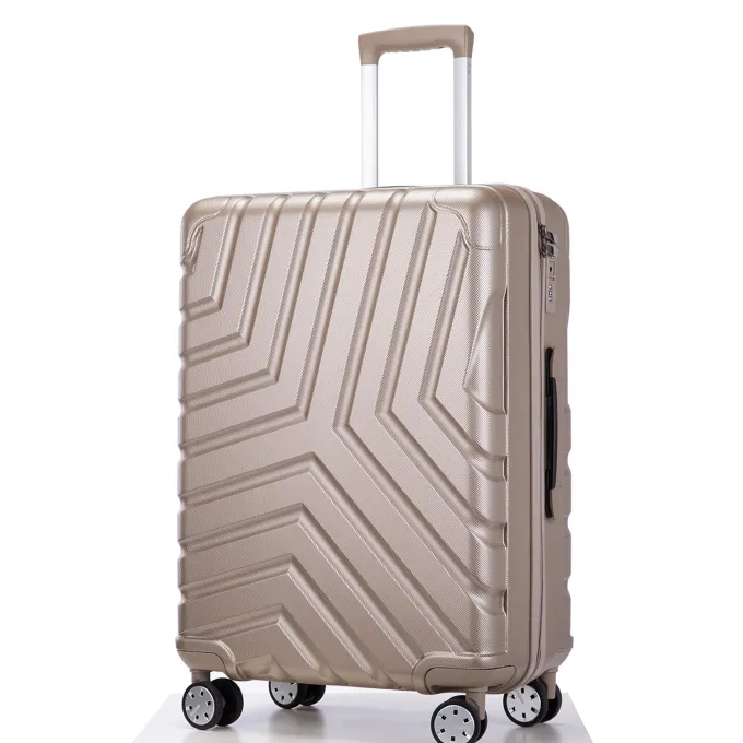Silk & Salt SEGMART LuggaSets of 3 Lightweight Hardside Spinner Suitcase with LuggaCover and Drawstring Bag 4-Wheel Spinner LuggaSet: 20/ 24''/ 28 Carry-On Checked Suitcase for Trip S9344^ Luggage Sets