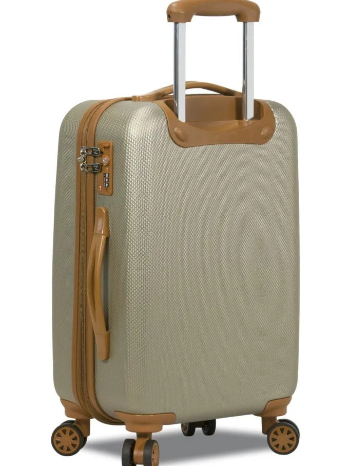 Silk & Salt Dejuno Legion Hardside 3-Piece Spinner TSA Combination Lock LuggaSet - Beige^ Checked Luggage