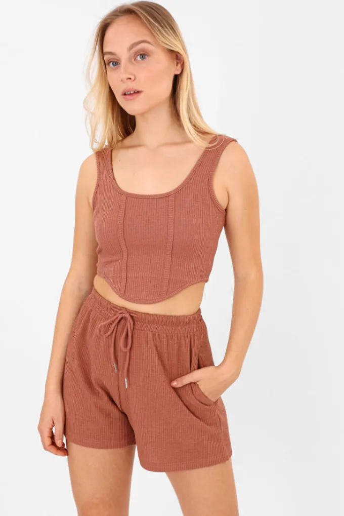 Silk & Salt a short - peach^ Sets