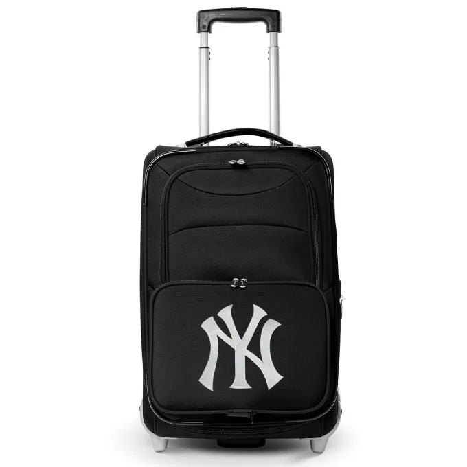 Silk & Salt York Yankees 21 Rolling Carry-On Suitcase^ Carry On Luggage