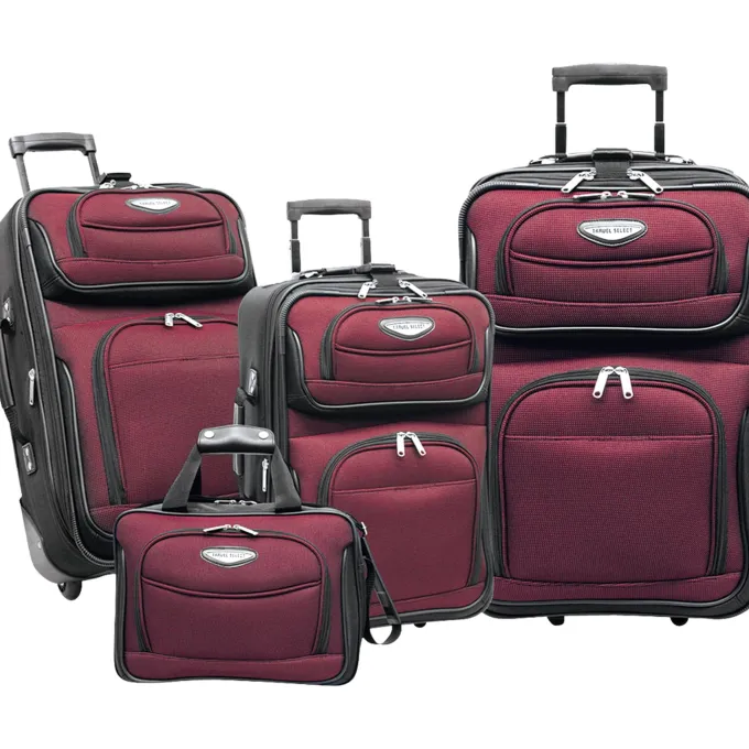 Silk & Salt Travel Select AMSTERDAM Travel/LuggaCase (Roller) Shoes Travel Essential Red^ Checked Luggage