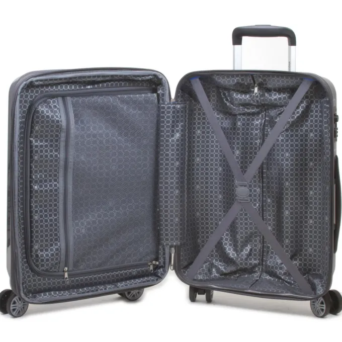 Silk & Salt Dejuno Speck Hardside 3-Piece Expandable Spinner LuggaSet - Dark Grey^ Checked Luggage