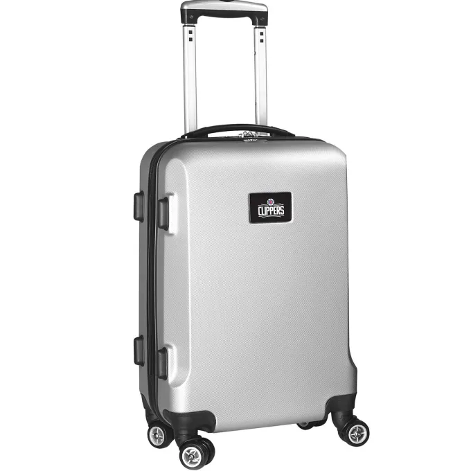 Silk & Salt LA Clippers 21 8-Wheel Hardcase Spinner Carry-On - Silver^ Carry On Luggage