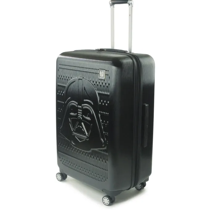 Silk & Salt FUL Star Wars Darth Vader Embossed 29in Spinner Suitcase Black^ Checked Luggage