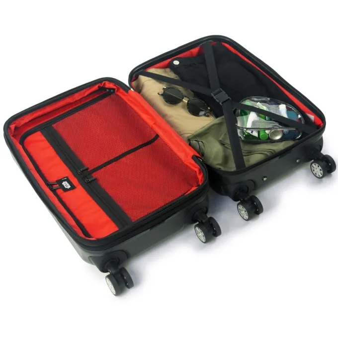 Silk & Salt FUL Star Wars Darth Vader Embossed 29in Spinner Suitcase Black^ Checked Luggage