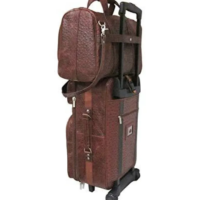Silk & Salt Amerileather Leather 2-Piece LuggaSet^ Checked Luggage