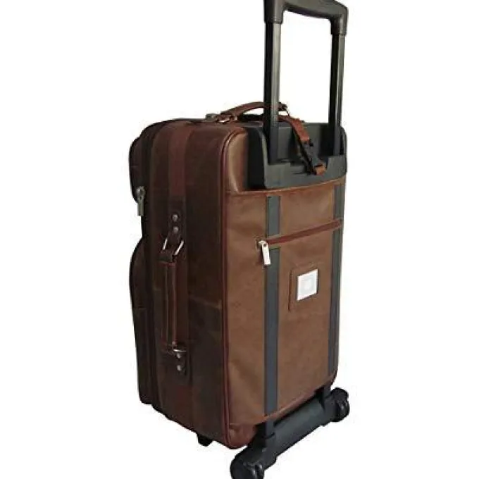 Silk & Salt Amerileather Leather 2-Piece LuggaSet^ Checked Luggage
