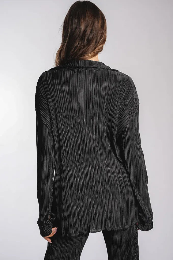 Silk & Salt isola bella plisse set - black^ Sets