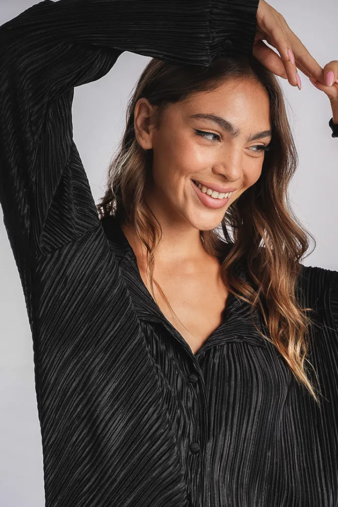 Silk & Salt isola bella plisse set - black^ Sets