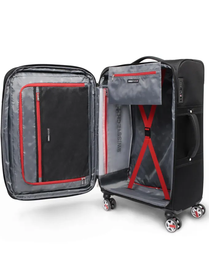 Silk & Salt SwissTech 2 Piece LuggaSet 29 Executive and Navigation 21 Black^ Luggage Sets