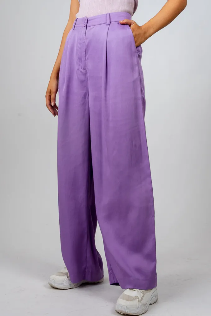 Silk & Salt roxanne tailored trousers - purple^ Pants