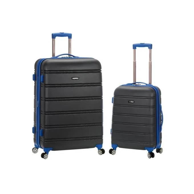 Silk & Salt 20 28 2Pc Expandable Abs Spinner Set Grey^ Luggage Sets