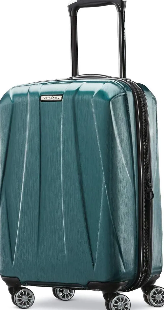 Silk & Salt Samsonite Centric 2 Hardside Expandable Luggawith Spinner Wheels Emerald Green Carry-On 20-Inch^ Hard Side Luggage