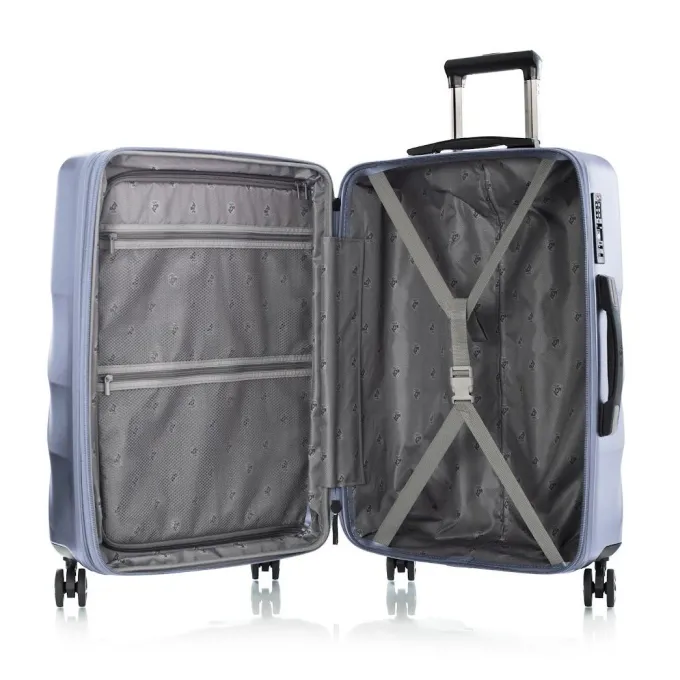 Silk & Salt Heys EcoLite Light Blue Hardside 26 Spinner Check in Luggage^ Checked Luggage