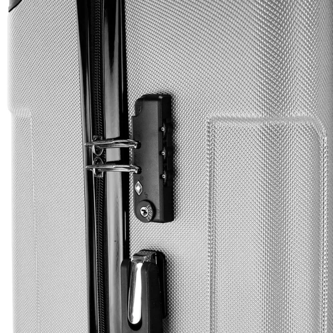 Silk & Salt LuggaSets for Women 3 Piece Hardshell Lightweight LuggaSets with Spinner Wheels and Lock ABS Rolling Trolley Travel Suitcases Bags Grey^ Hard Side Luggage