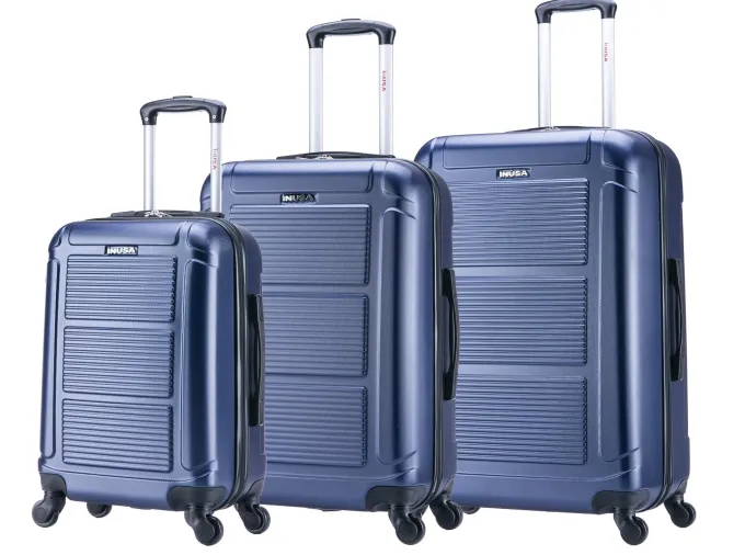 Silk & Salt InUSA Pilot 3-Piece 20/ 24/ 28 Lightweight Hardside Spinner Set Luggage^ Checked Luggage