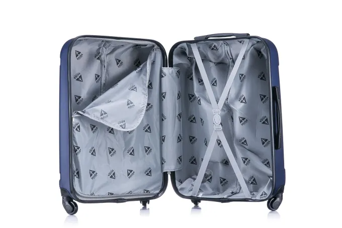 Silk & Salt InUSA Pilot 3-Piece 20/ 24/ 28 Lightweight Hardside Spinner Set Luggage^ Checked Luggage