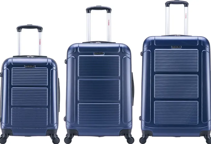Silk & Salt InUSA Pilot 3-Piece 20/ 24/ 28 Lightweight Hardside Spinner Set Luggage^ Checked Luggage