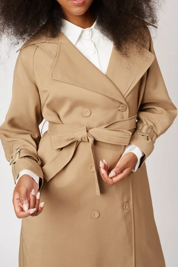 Silk & Salt london's calling trench coat - camel^ Coats & Jackets
