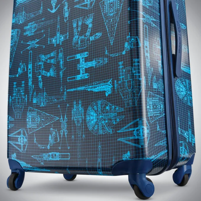 Silk & Salt American Tourister Star Wars Intergalactic 21-inch Hardside Spinner Carry-On Luggage One Piece^ Carry On Luggage