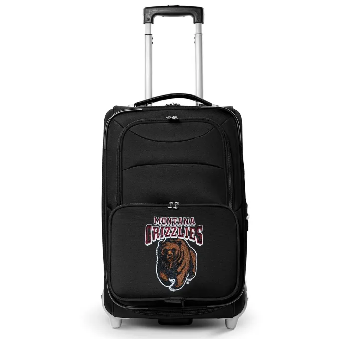Silk & Salt MOJO Black Montana Grizzlies 21 Softside Rolling Carry-On Suitcase^ Carry On Luggage