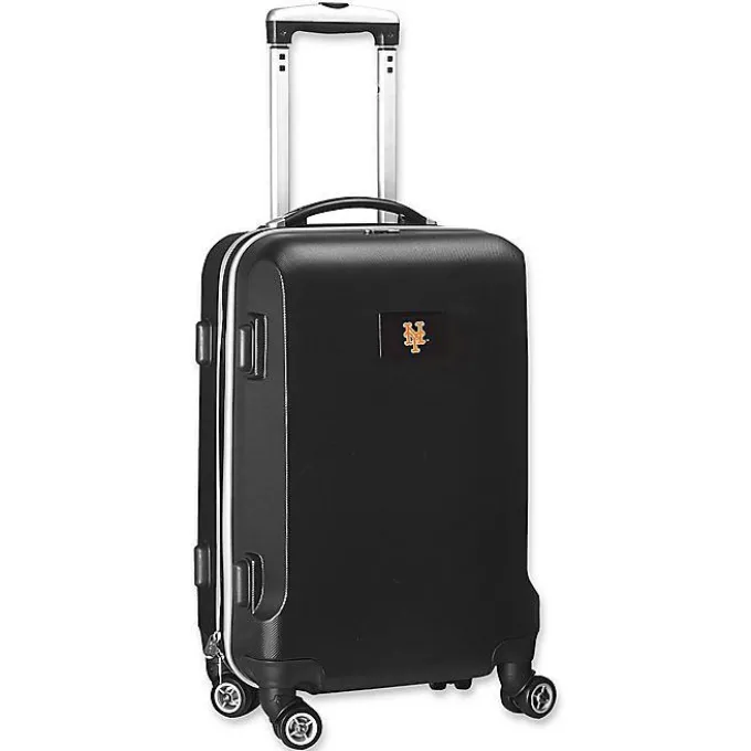 Silk & Salt MLB NY Mets 20-Inch Hardside Carry On Spinner in Black^ Carry On Luggage