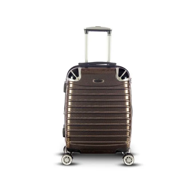 Silk & Salt 3 pc Black LuggaSet Lightweight Spinner Rolling Hard Suitcase Travel TSA Lock^ Luggage Sets