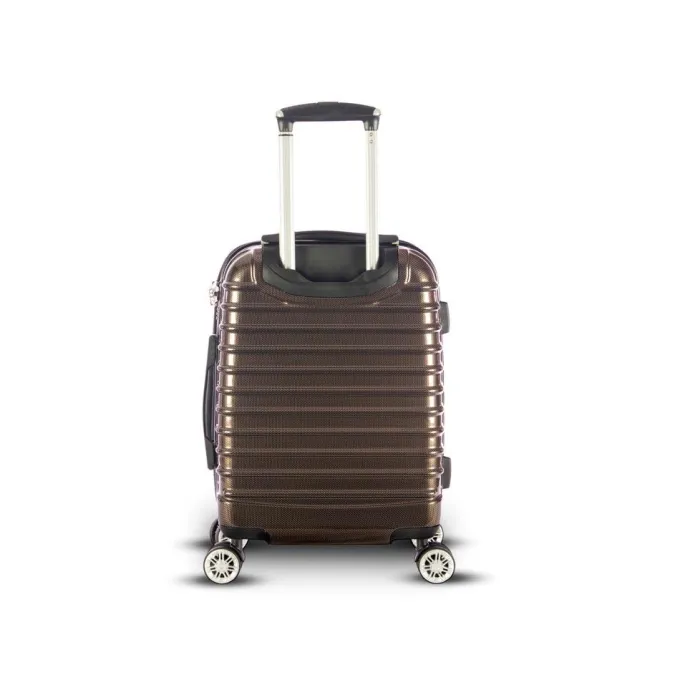 Silk & Salt 3 pc Black LuggaSet Lightweight Spinner Rolling Hard Suitcase Travel TSA Lock^ Luggage Sets