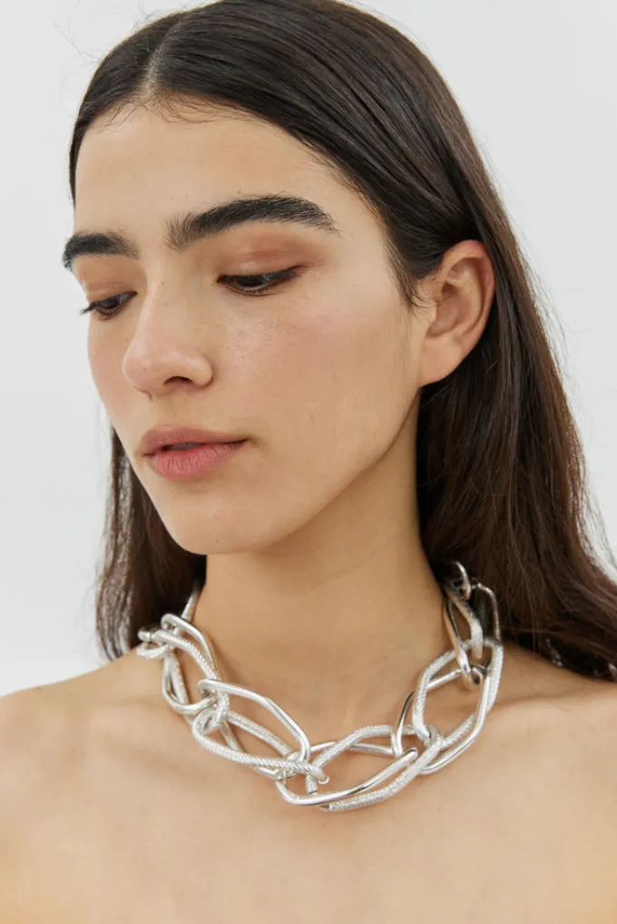 Silk & Salt charms on my neck- silver^ Night Out