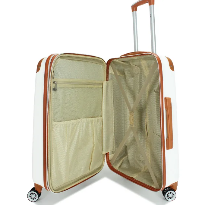 Silk & Salt Miami CarryOn Collins 3 Piece Expandable Spinner LuggaSet (White)^ Luggage Sets