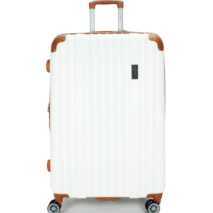 Silk & Salt Miami CarryOn Collins 3 Piece Expandable Spinner LuggaSet (White)^ Luggage Sets