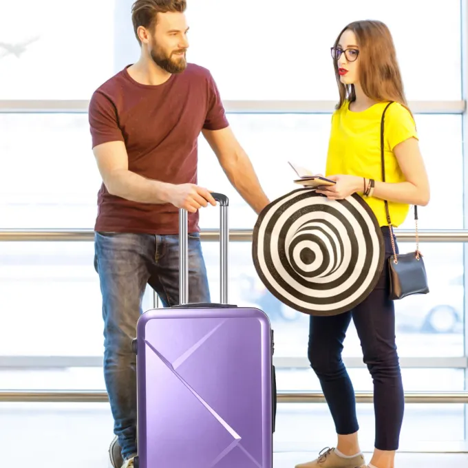 Silk & Salt 3 Piece LuggaSets with Hardside Expandable Spinner Wheel (20/24/28) Purple^ Hard Side Luggage