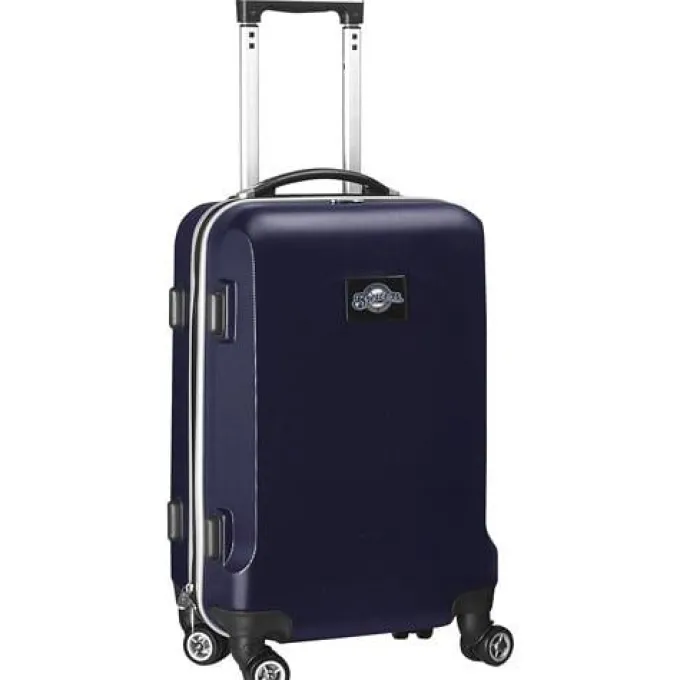 Silk & Salt Milwaukee Brewers 20 8-Wheel Hardcase Spinner Carry-On - Navy^ Luggage Sets