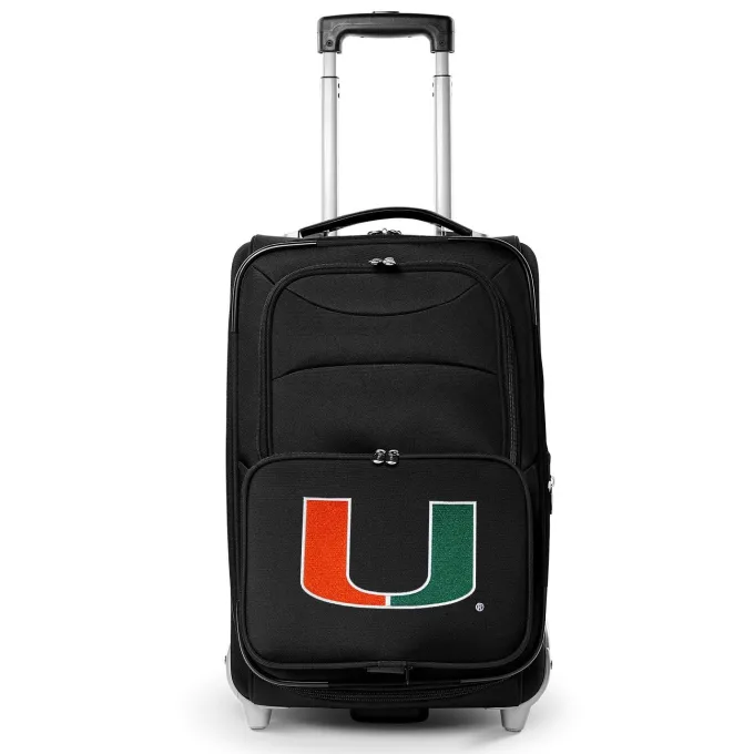 Silk & Salt Miami Hurricanes 21 Rolling Carry-On Suitcase^ Carry On Luggage