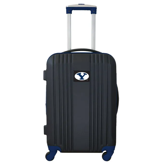 Silk & Salt Mojo Outdoors NCAA Brigham Young Cougars 21 in. Carry-on Hardcase Two-Tone Spinner^ Carry On Luggage