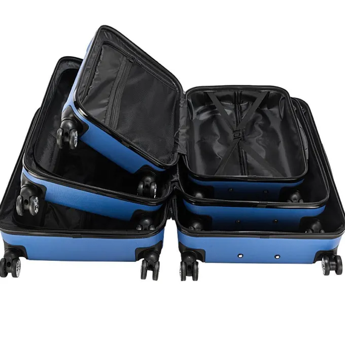 Silk & Salt UBesGoo 3Pcs Lugga 20/24/28 Travel Set TSA Lock ABS Trolley Carry on Suitcase^ Hard Side Luggage