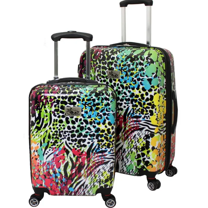 Silk & Salt Chariot 2-Piece 20 and 25 Hardside Lightweight Spinner LuggaSet - Safari^ Checked Luggage