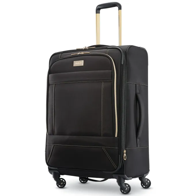 Silk & Salt American Tourister Belle Voya25-inch Softside Spinner Checked Luggage One Piece^ Checked Luggage