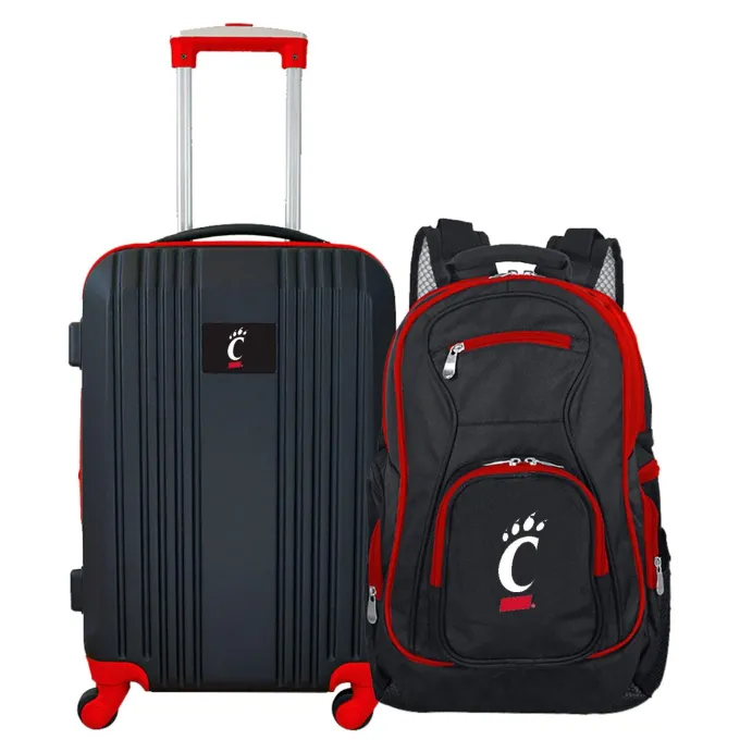 Silk & Salt NCAA Cincinnati Bearcats 2-Piece Luggaand Backpack Set^ Luggage Sets